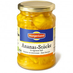 Ananas Bucati Bio in Suc Propriu MorgenLand 350gr