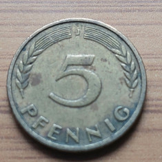 Moneda Germania 5 Pfennig 1949 J