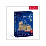 Cumpara ieftin PUZZLE 3D LED NOTE DAME 149 PIESE, CubicFun