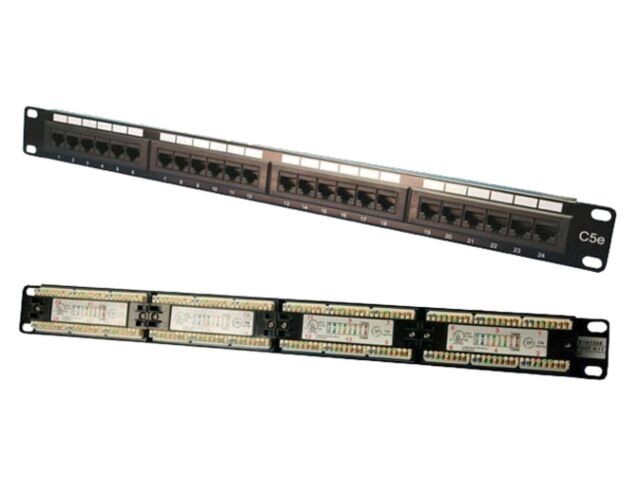 Patch Panel 24 Porturi Cat 5e RJ45