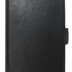 Husa tip carte cu stand neagra (cu decupaj casca) pentru Vodafone Smart 4 888