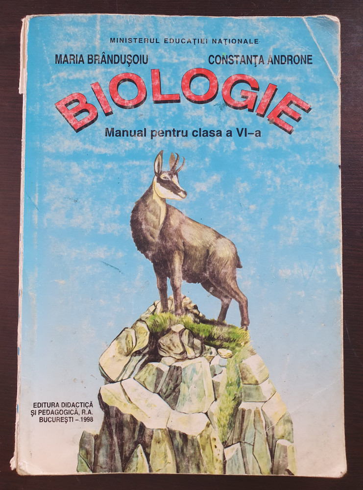 BIOLOGIE MANUAL PENTRU CLASA A VI-A - Brandusoiu, Androne, Clasa 6 |  Okazii.ro