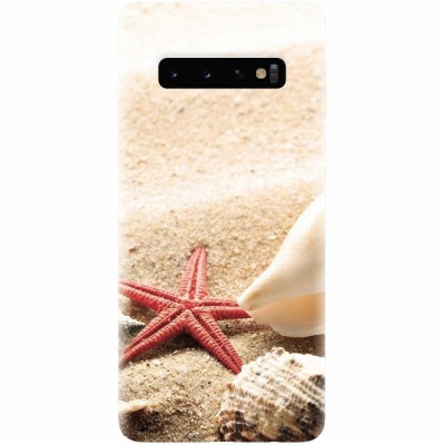 Husa silicon pentru Samsung Galaxy S10 Plus, Beach Shells And Starfish foto