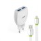 Incarcator Retea EMY MY-221 (14446) 2xUSB 2,4A + Cablu de Date Micro USB