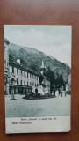 Carte postala, Baile Herculane, Statuia Hercule si capela rom.cat., 1926