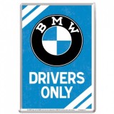 Placa metalica - BMW - Parking Only 2 - 10x14 cm, ART