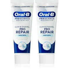 Oral B Gum &amp; Enamel Repair Gentle Whitening pasta de dinti cu efect de albire și calmare 2x75 ml