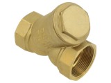 Filtru oblic alamă IBO 1 1/2, 15-120&deg;C cu plasă KAT00385