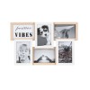 Rama foto 45x28.5 cm, 6 poze, Lemn, ATU-085764, Oem