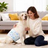 vidaXL Pampers de unică folosință pentru c&acirc;ini băieți 30 pcs Alb XL 42025280