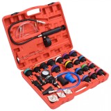 Tester presiune radiator cu kit de evacuare vid și reumplere 27 piese
