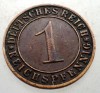 B.161 GERMANIA WEIMAR 1 REICHSPFENNIG 1931 D, Europa, Bronz