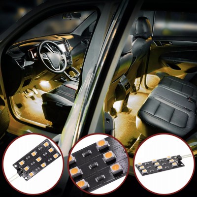 Set de 2 placi cu module LED lumina calda interior pentru Audi A1, A3, A4 B6,B7,B8, B9, A5, A6 C6, C7, C8, A8, Q2, Q3, Q5, Q7 foto