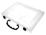 NEWBRAND Container cu partiții Polipropilenă transparentă, 42 compartimente, 310x225x40mm, cutie organizare piese