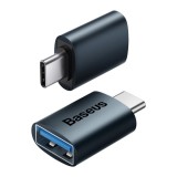 Adaptor OTG USB-C la USB-A Baseus Ingenuity Albastru (ZJJQ000003) - Conector USB Type-C