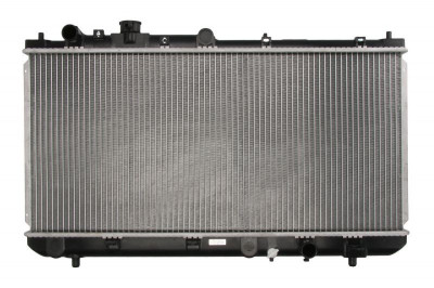 Radiator racire Mazda 323, 05.1998-09.2000, motor 1.3, 54 kw; 1.5, 65 kw; 1.8, 84 kw, benzina, cutie manuala, cu/fara AC, 673x325x23 mm, aluminiu/pla foto
