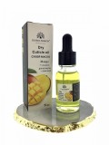Ulei uscat de cuticule cu pipetă, parfum de mango, Global Fashion, 15 ml