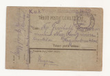 D5 Carte Postala Militara k.u.k. Imperiul Austro-Ungar ,Circulata 1917 Torontal