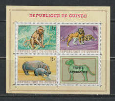Guinea 1968 - Fauna Africana S/S 1v MNH foto