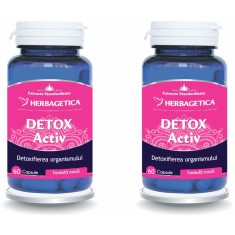 Pachet Detox Activ 60cps+60cps (50% reducere la al doilea produs)