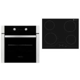 Pachet Cuptor Incorporabil Electric Ln605 Blk Venezia + Plita Vcr Digi Vitroceramica