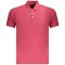 Tricou polo barbati, cu mini logo brodat, Regular fit, Rosu (Marime: L)