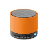 Boxa portabila metalica cilindrica Bluetooth , Card , Portocaliu