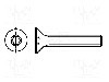 Surub M3, o&amp;#355;el, lungime 5mm, ingropat, pas filet {{Pas filet}}, BOSSARD - 3271472
