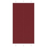 Jaluzea plisată Bordeaux Roșu 105x200 cm Lățime țesătură 104,4cm