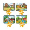 Set 4 Puzzle Viața la Ferma, De la 24 la 60 Piese, Educatie prin Joaca