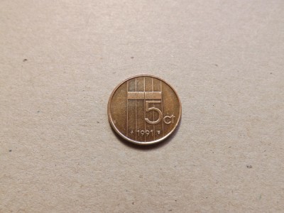 Olanda 5 Centi 1991 foto