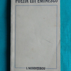 Ion Negoitescu – Poezia lui Eminescu ( prima editie )