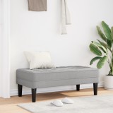VidaXL Bancă, gri nor, 113x57x39 cm, textil