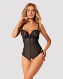 Body Sexy Cu Dantela Decupat Intim Serena Love, Negru, M/L, Obsessive