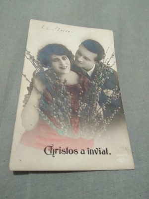 CARTE POSTALA FELICITARE 1922 CIRCULATA foto