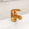 VidaXL Baterie mixer de chiuvetă, auriu, 13x10 cm 149081