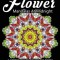 Flower Mandalas at Midnight Vol.2: Black Pages Adult Coloring Books Design Art Color Therapy