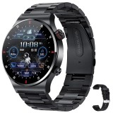 Ceas SmartWatch JustZEN&trade; QW33, HD Touch Display, 1.28&quot;, Apelare Bluetooth, Buton Rotativ, Notificari, Monitorizare Ritm Cardiac, Autonomie 5-7 zile