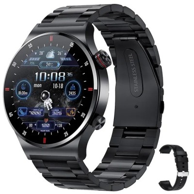 Ceas SmartWatch JustZEN&amp;trade; QW33, HD Touch Display, 1.28&amp;quot;, Apelare Bluetooth, Buton Rotativ, Notificari, Monitorizare Ritm Cardiac, Autonomie 5-7 zile foto