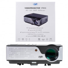 Resigilat : Videoproiector PNI VP850 WiFi, 1080p, cu lampa LED, 4000 lumeni, Air foto