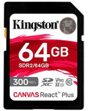 Cumpara ieftin Card de memorie Kingston Canvas React Plus SDXC, 64GB, UHS-II U3, Class 10, V90