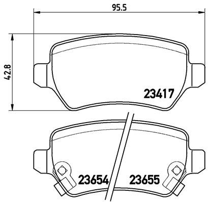 BREMBO P 59 038 PRIME LINE set placute frana,frana disc