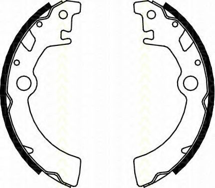 Set saboti frana SUZUKI WAGON R+ (EM) (1997 - 2000) TRISCAN 8100 69600