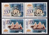 RO 2004 ,LP 1627 , &quot;550 ani n. Amerigo Vespucci &quot; , serie pereche H ,MNH, Nestampilat