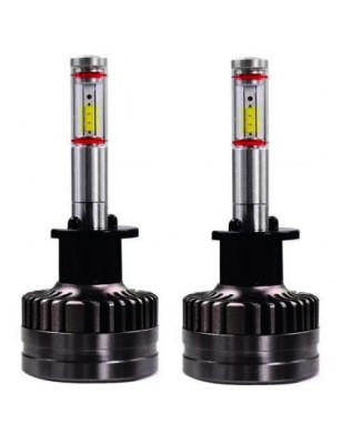 Set 2 leduri H1 M8 360 grade, Canbus, 6000k, 60W, 6200 Lm, 12V-24V foto