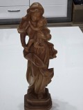 Sculptura vintage Fecioara cu Pruncul