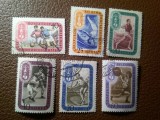 Serie URSS 1957 - Olimpiada 1956 Melbourne , 6 valori stampilate