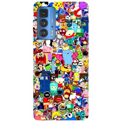 Husa compatibila cu Motorola Edge 20 model Cartoons Stickers, Silicon, TPU, Viceversa foto
