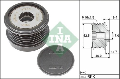 INA 535 0373 10 Sistem roata libera, generator foto