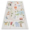 BAMBINO 1165 covor lavabil Grădină zoologică pentru copii anti-alunecare - bej, 80x150 cm